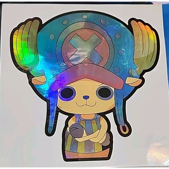 One Piece Chopper Holographic Anime Motion Car Sticker Decal Peeker - Picture 1 of 3